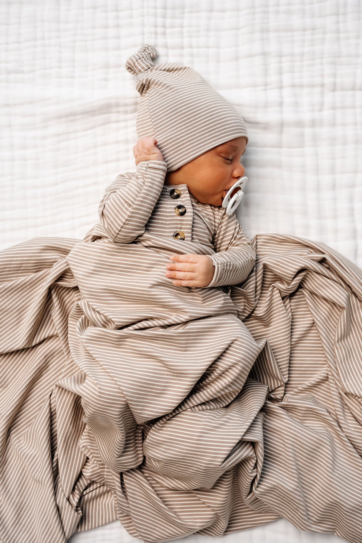 Banks Newborn Hat Bundle + Knotted Gown