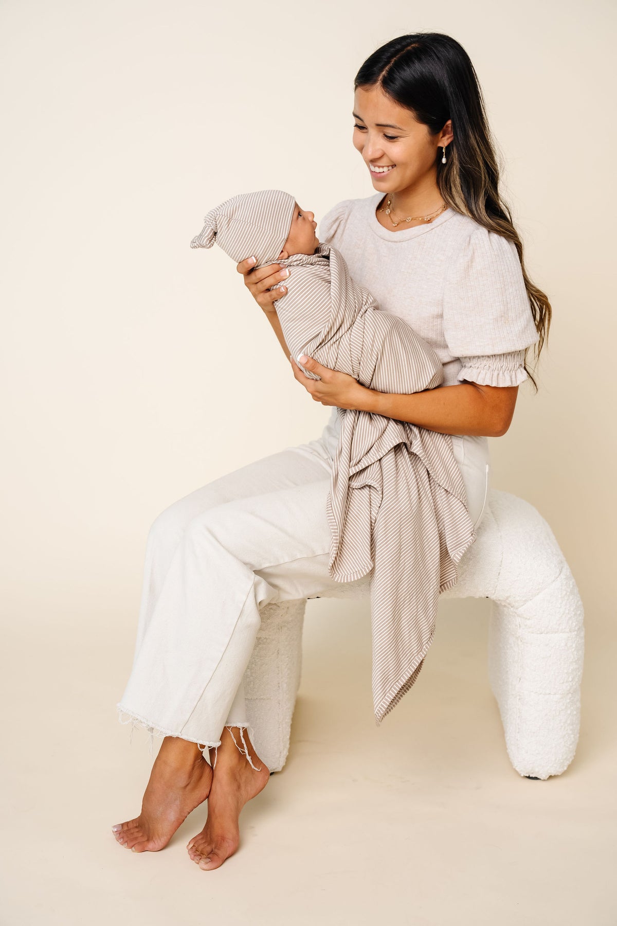 Banks Newborn Hat Bundle + Knotted Gown