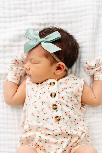 Satin Bow - Sage