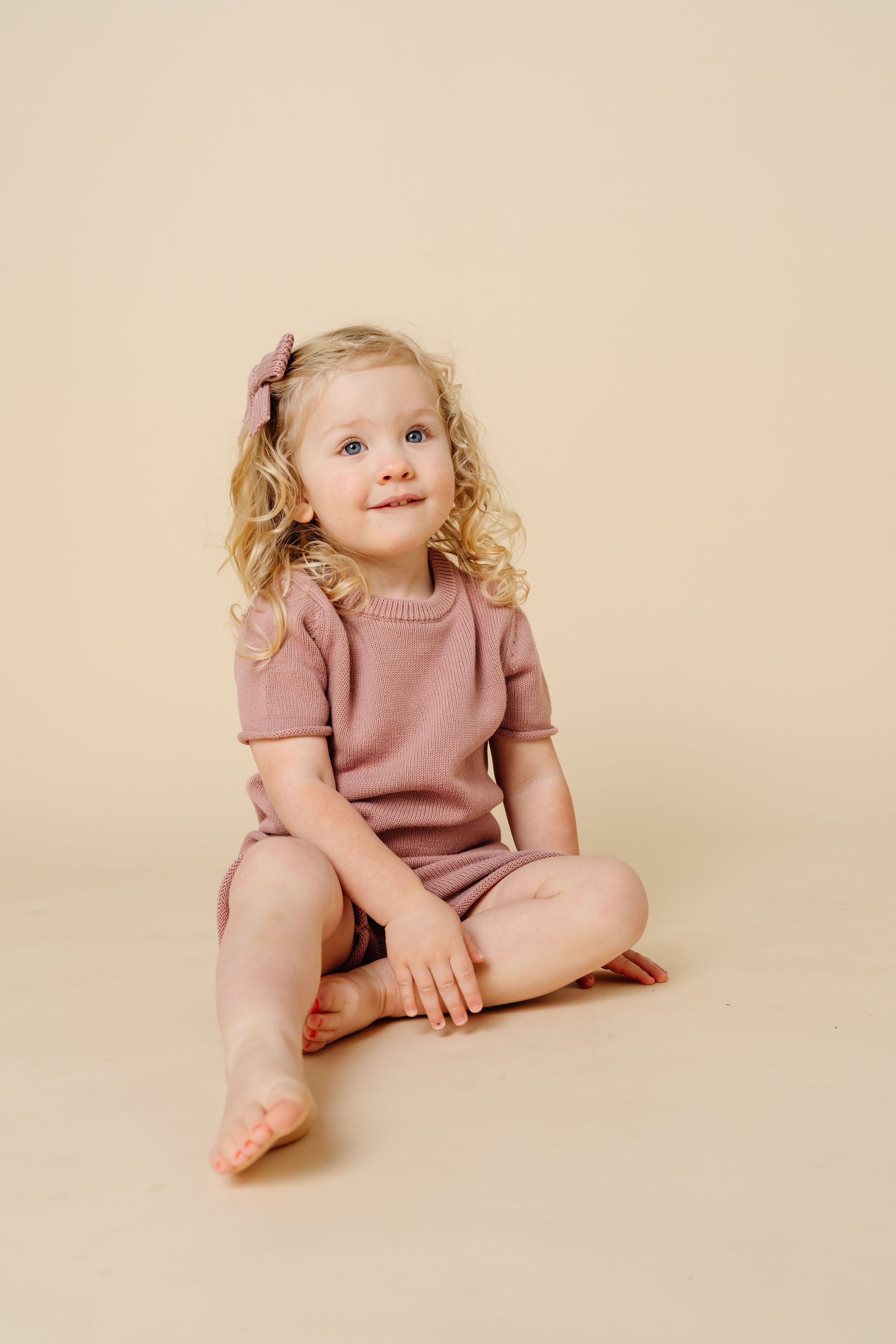 Knit Short Sleeve Tee - Mauve