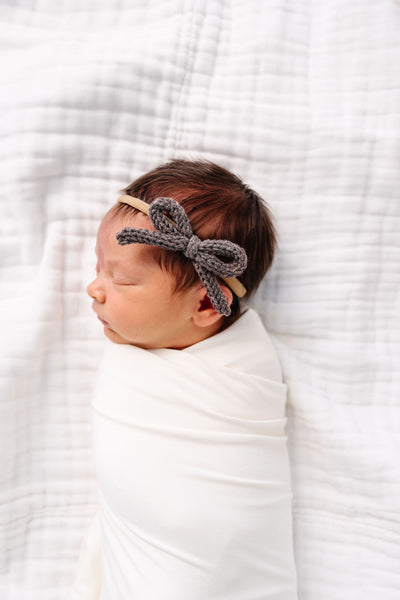 Crochet Bow - Cocoa