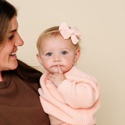 Sweater Bow - Ballet Chunky Knit Headband
