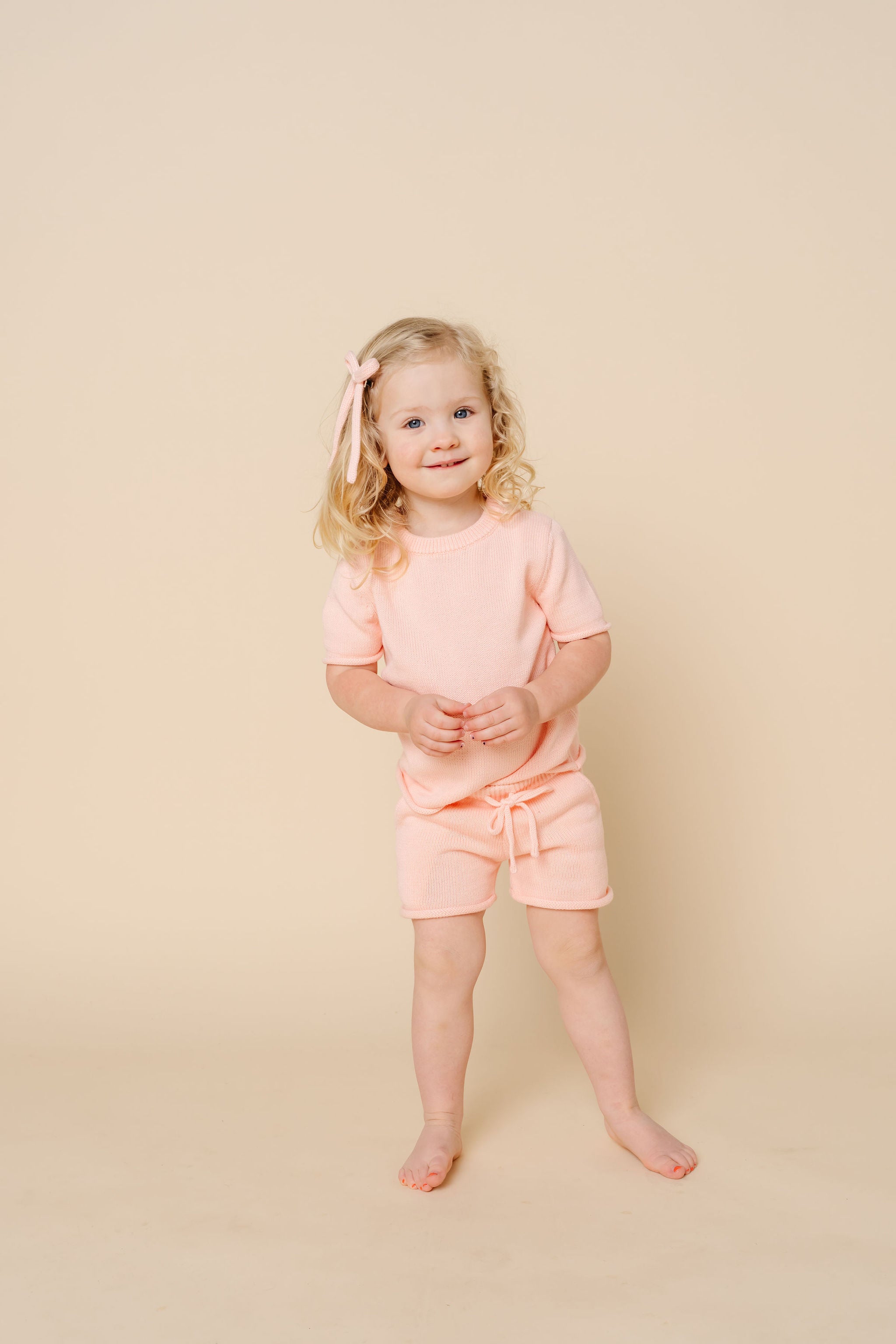 Knit Shirt + Short Set - Ballet
