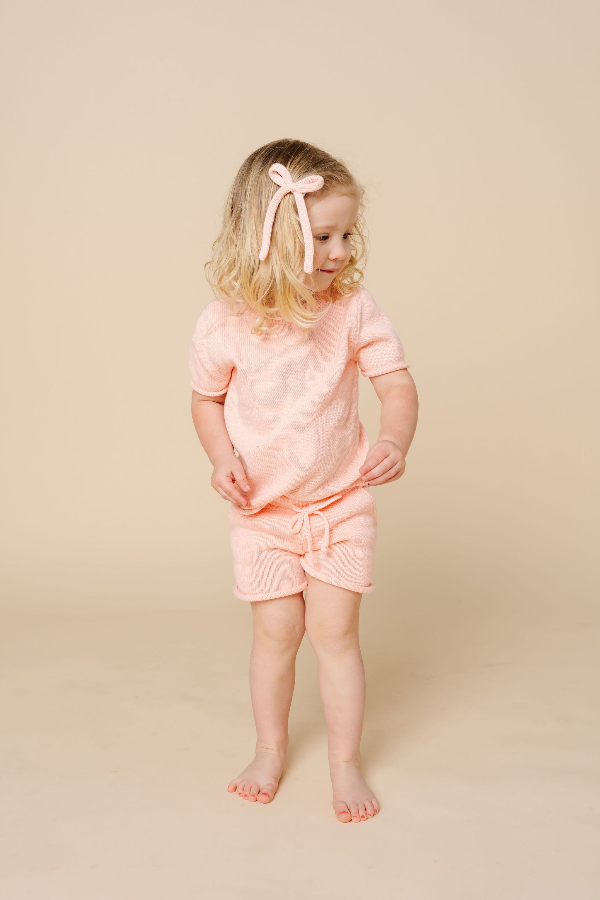 Knit Short Sleeve Tee - Ballet