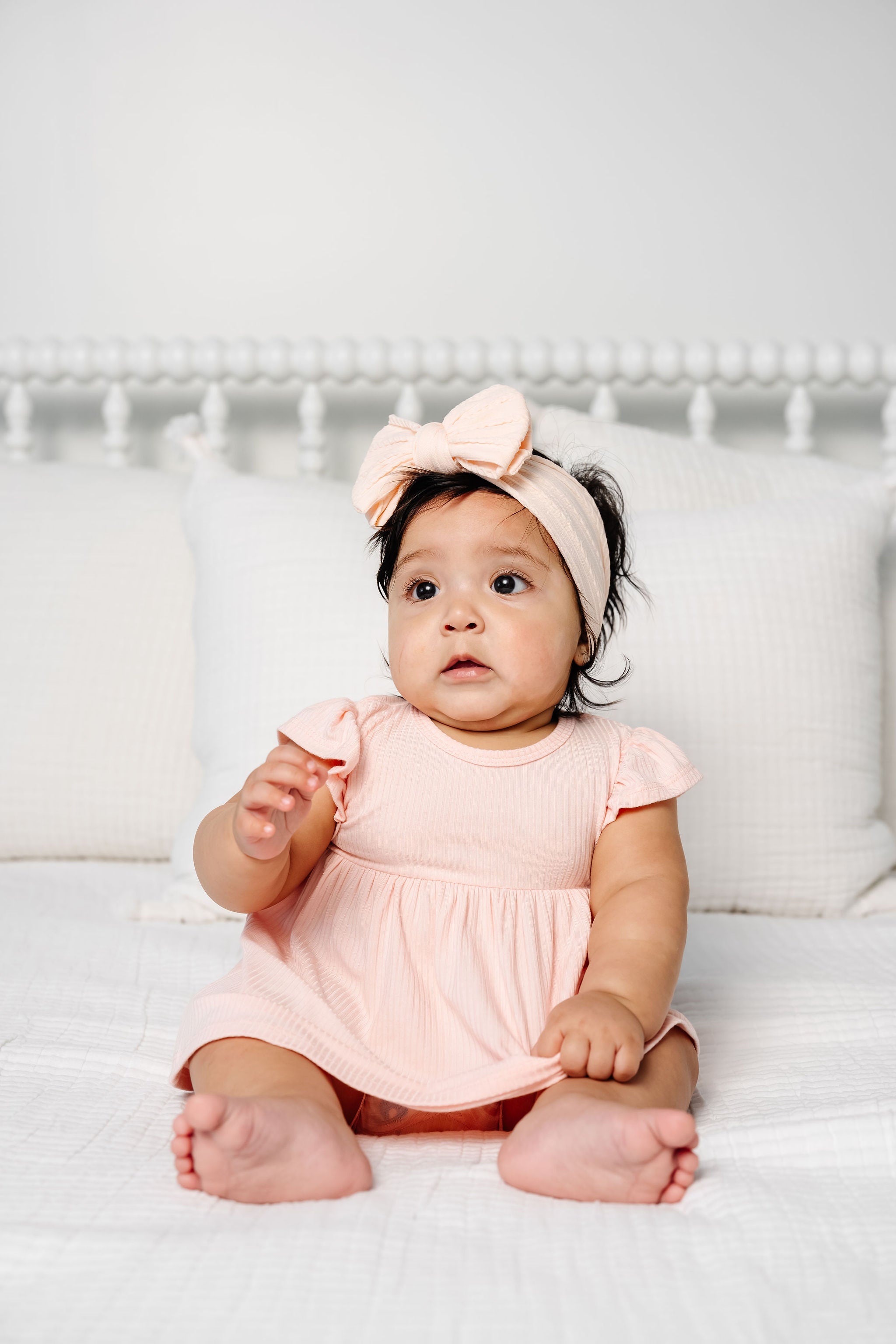 Cable Knit Headband - Blush