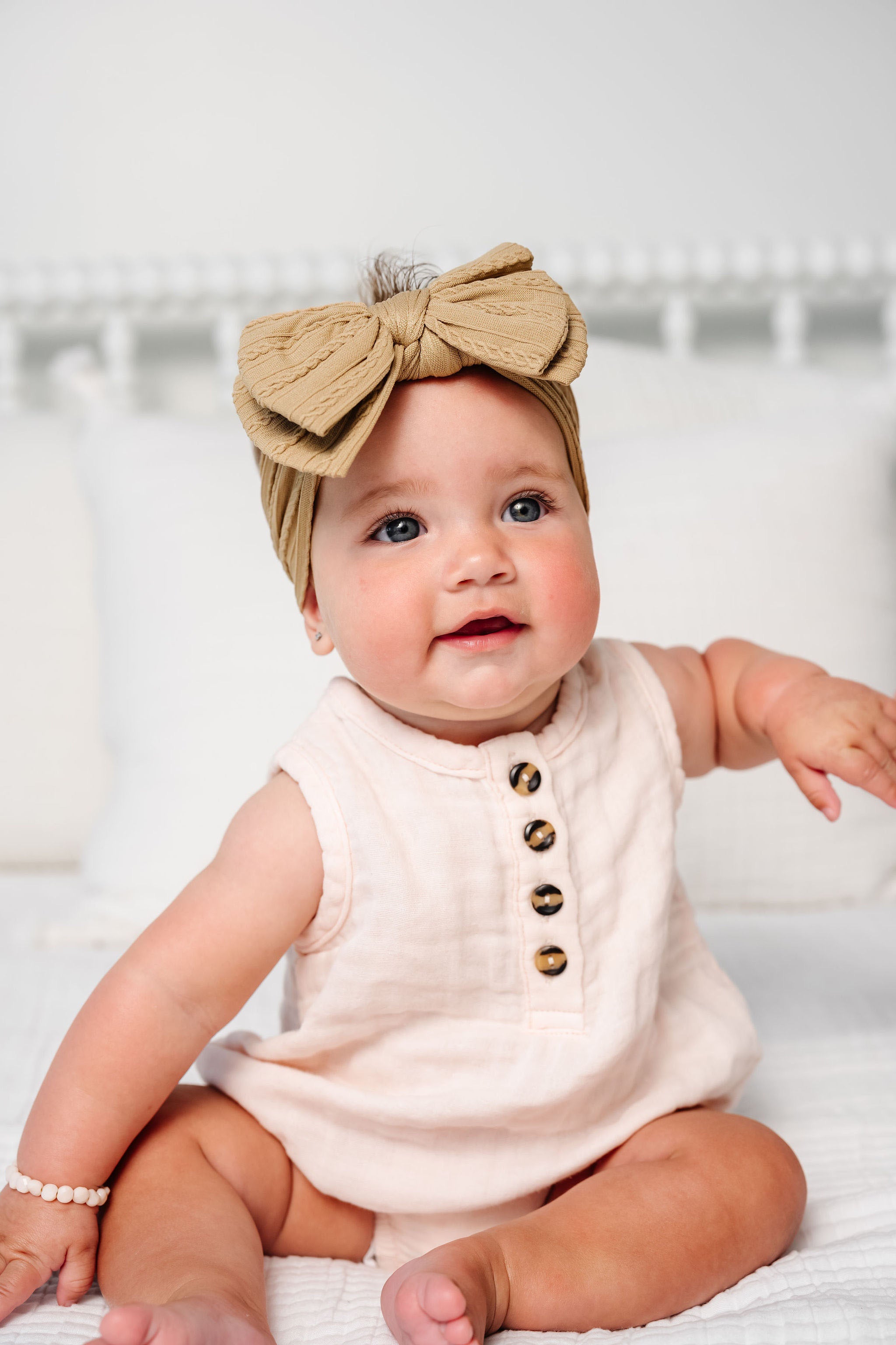 Cable Knit Headband - Tan