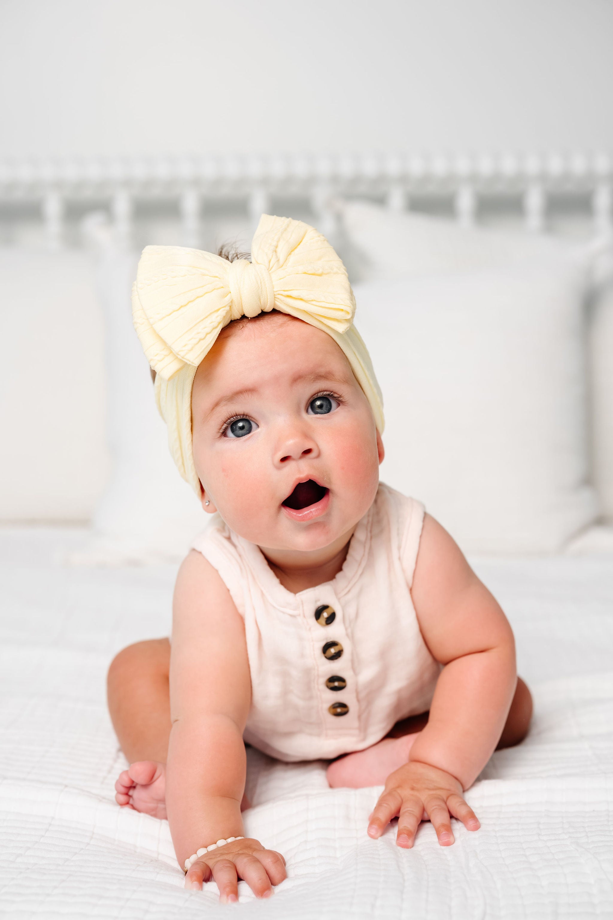 Cable Knit Headband - Lemon Drop