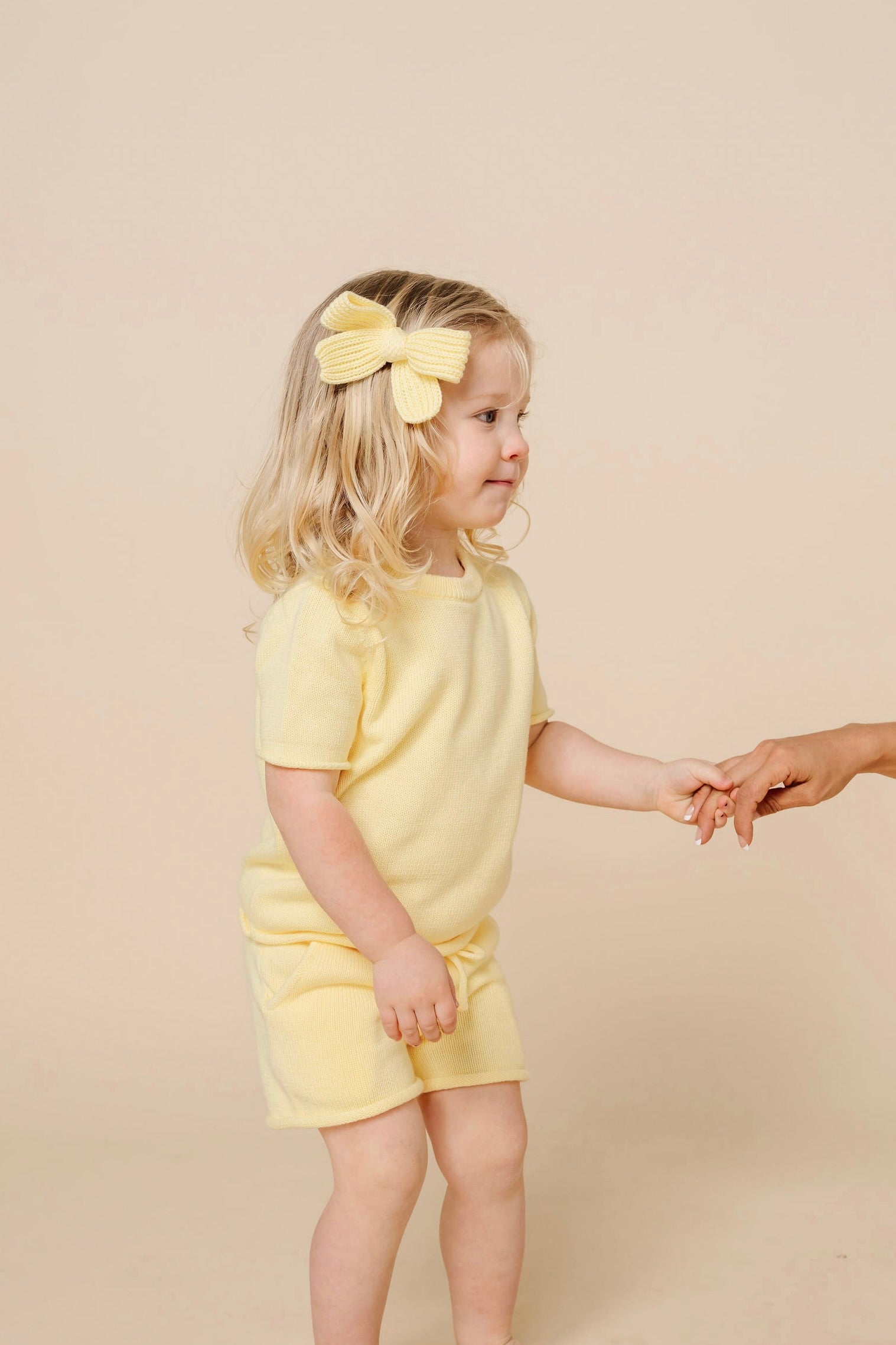 Knit Shirt + Short Set - Butter Yellow