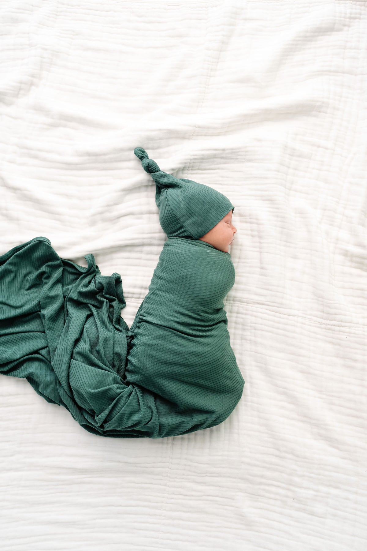 Pierce Ribbed Newborn Hat Bundle + Top + Bottoms