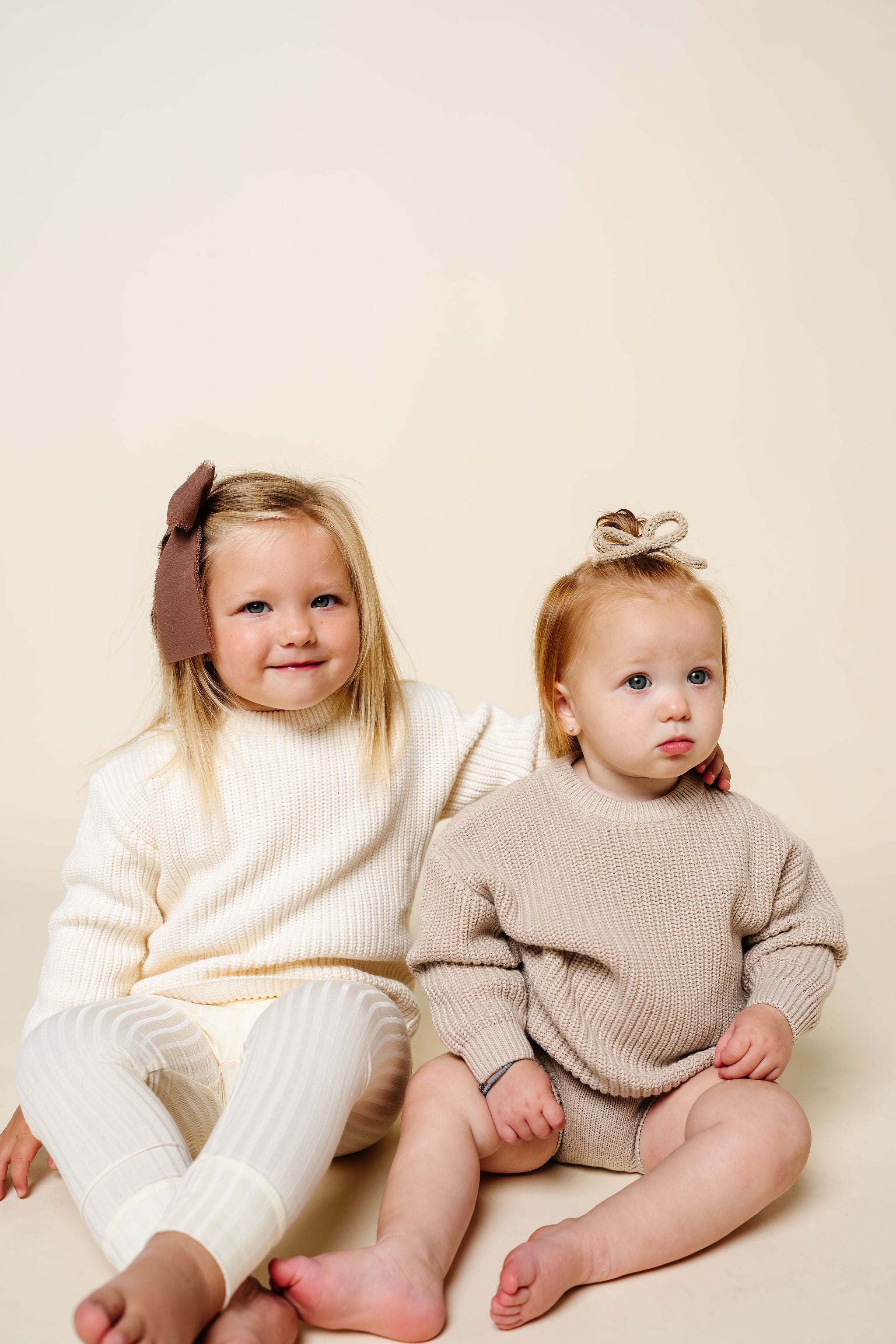 Knit Chunky Sweater - Tan