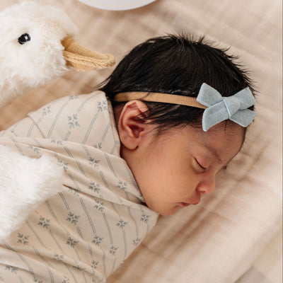 Classic Bow - Dove Headband