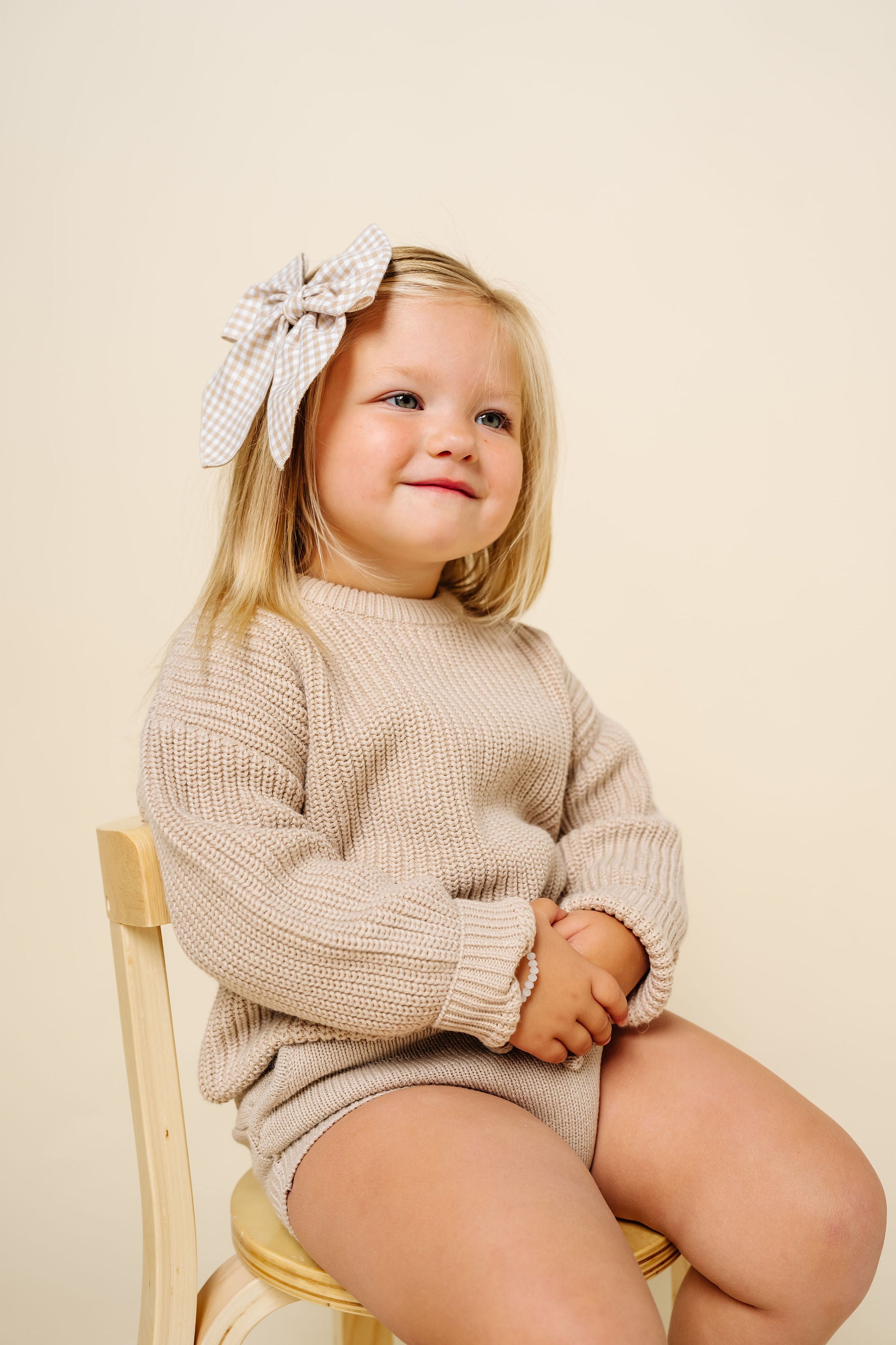 Knit Chunky Sweater - Tan