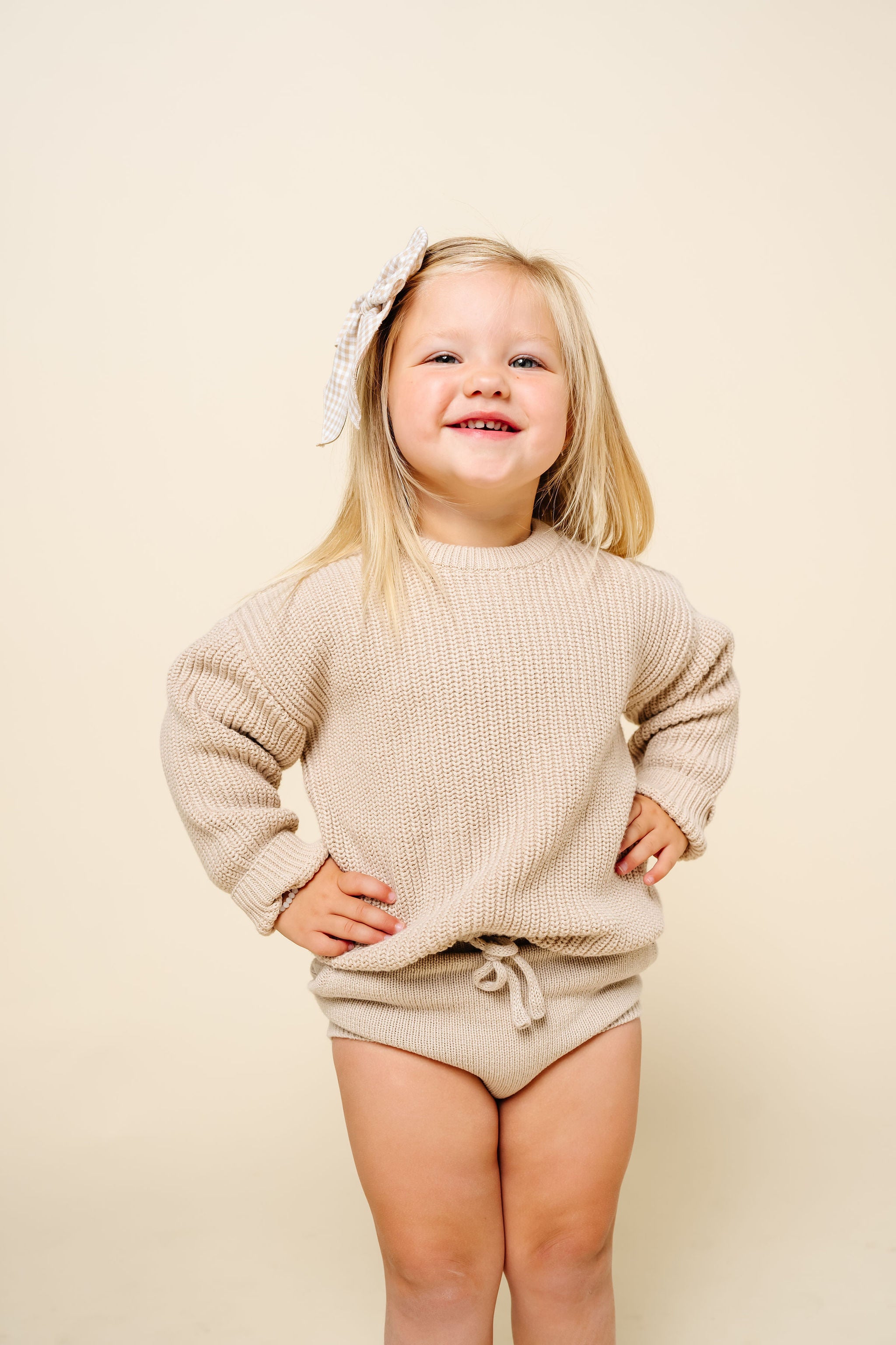 Knit Chunky Sweater - Tan
