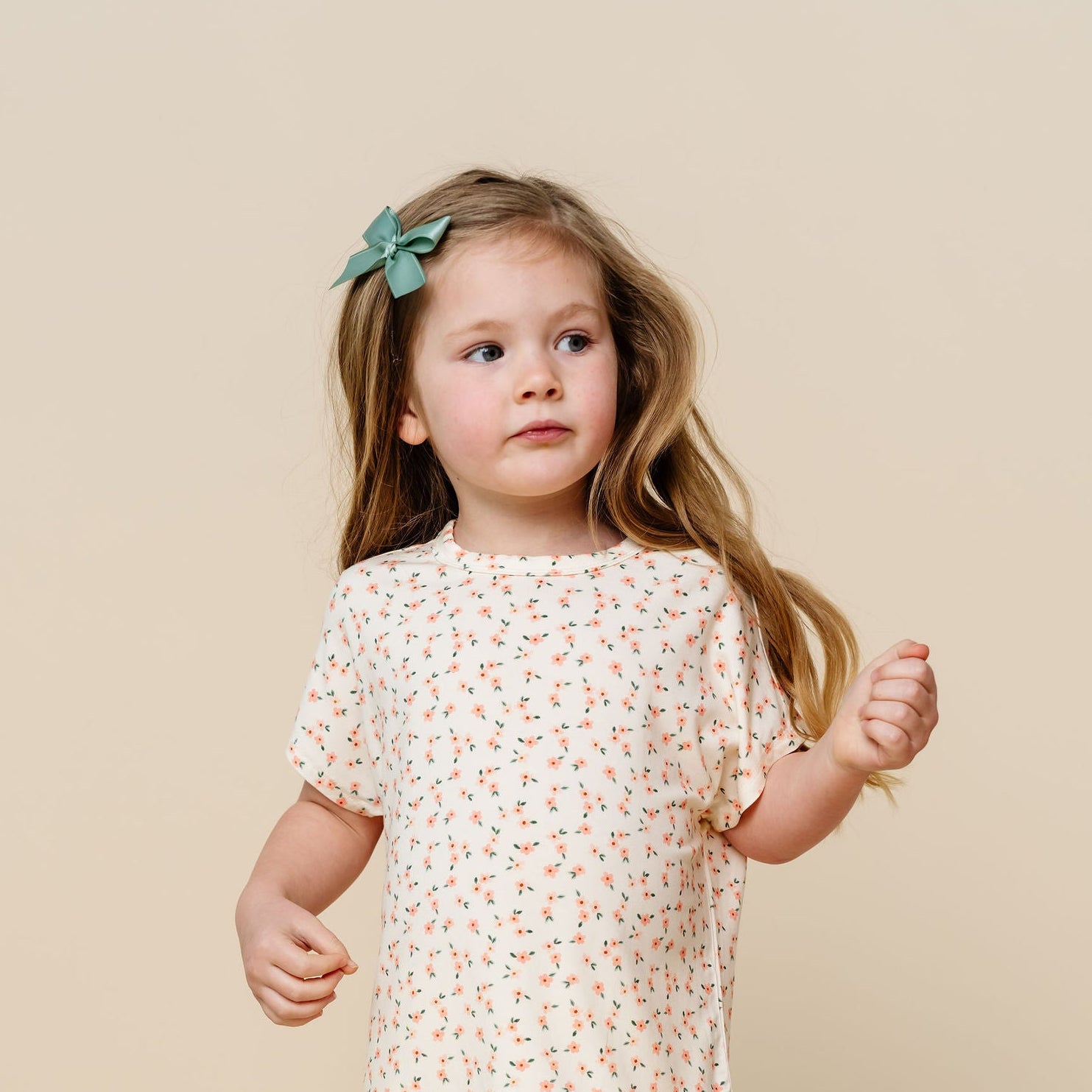 Satin Bow - Sage Clip