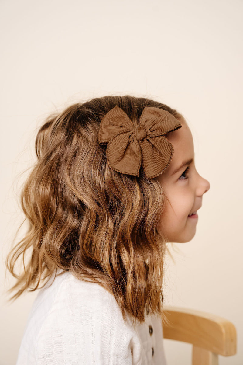 Heirloom Bow - Walnut Corduroy Clip