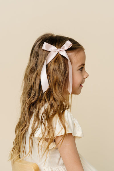 Satin Bow - Primrose Sash Clip
