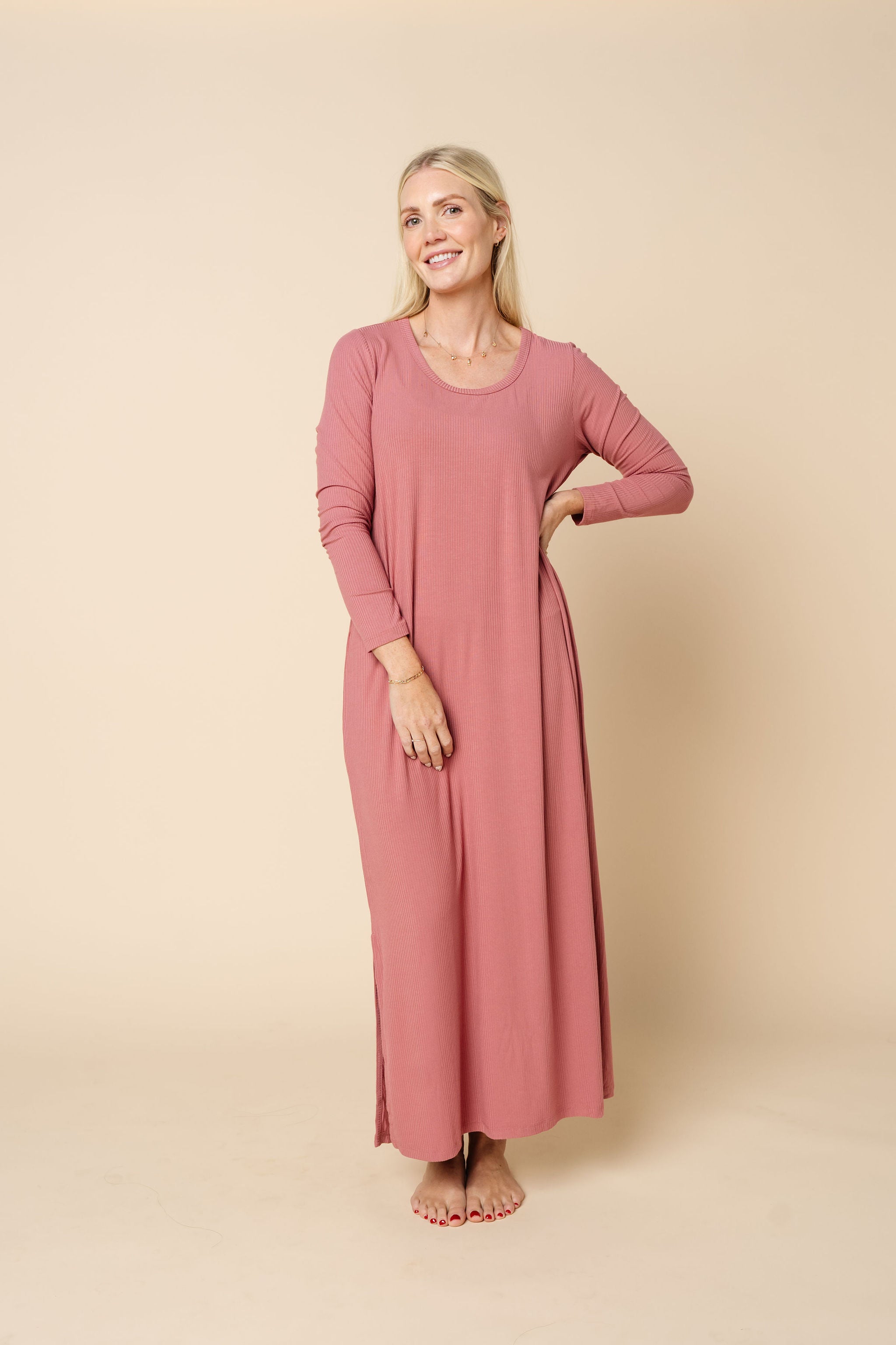 Women's Loungewear - Marjorie - Maxi Dress