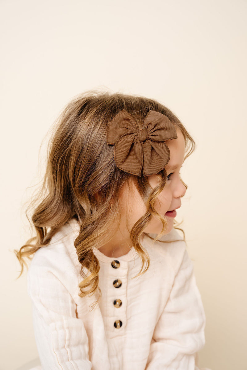 Heirloom Bow - Walnut Corduroy Clip