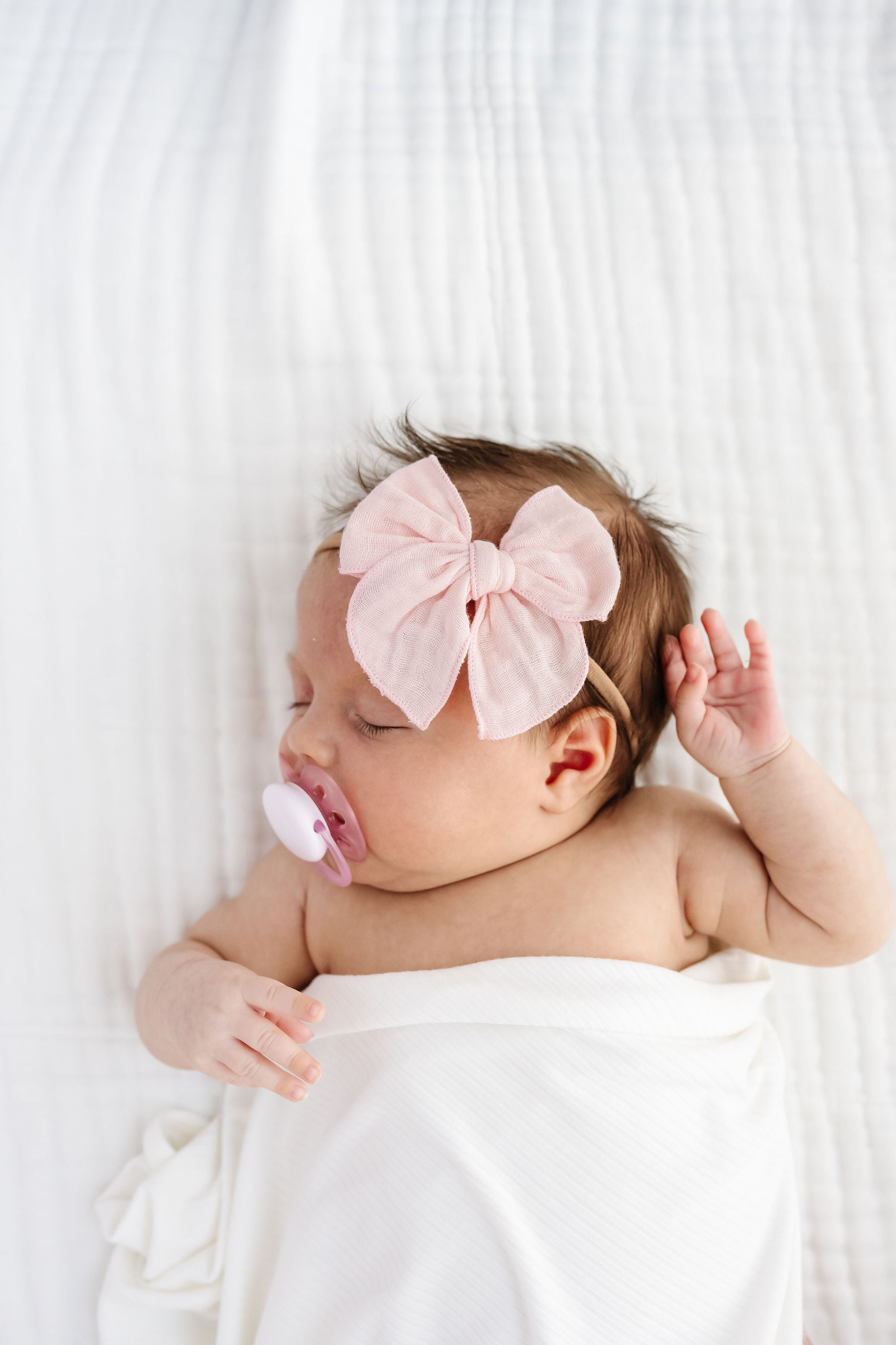 Cloud Muslin™ Heirloom Bow - Blush