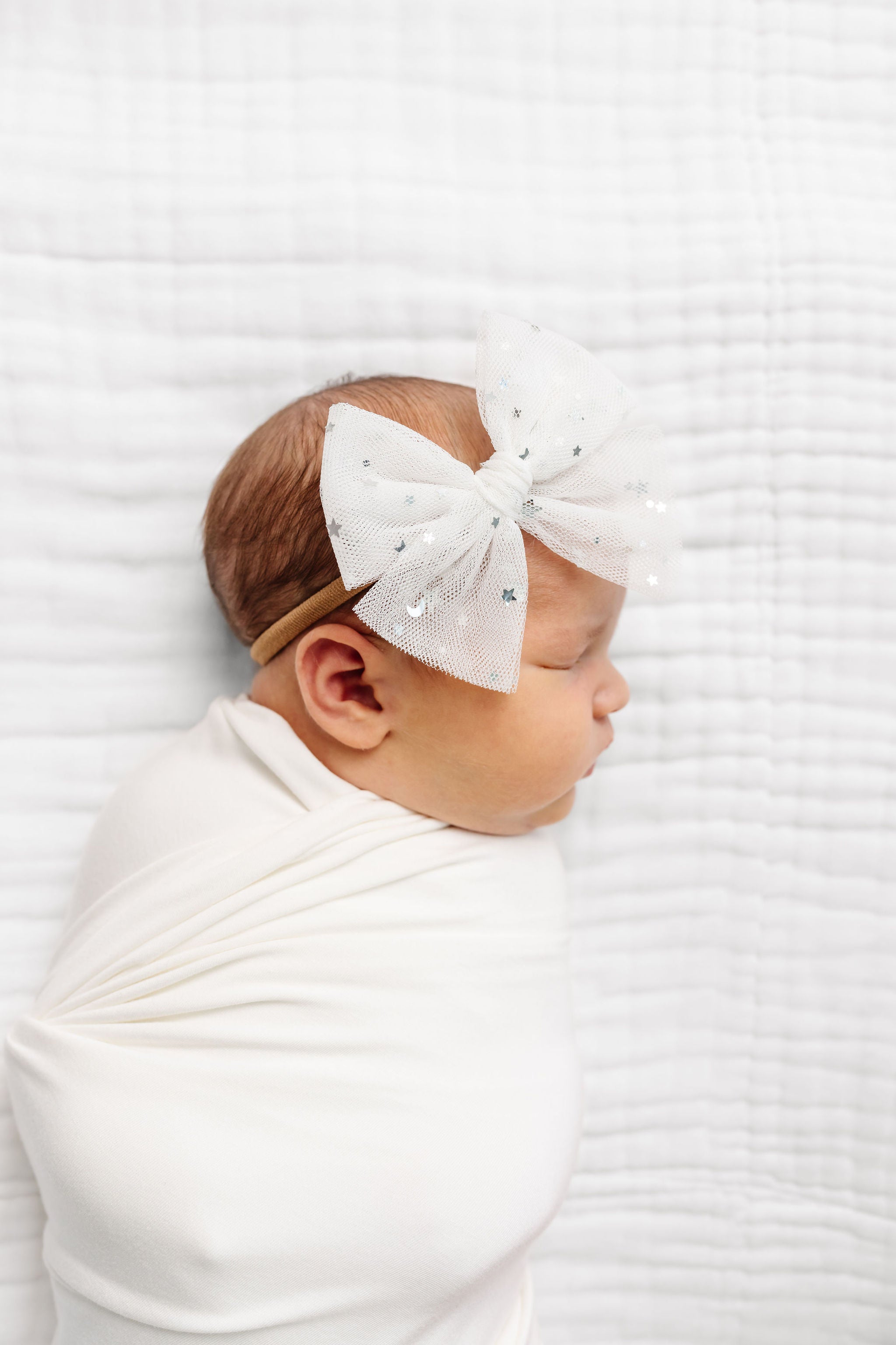 Tulle Bow - Metallic Star