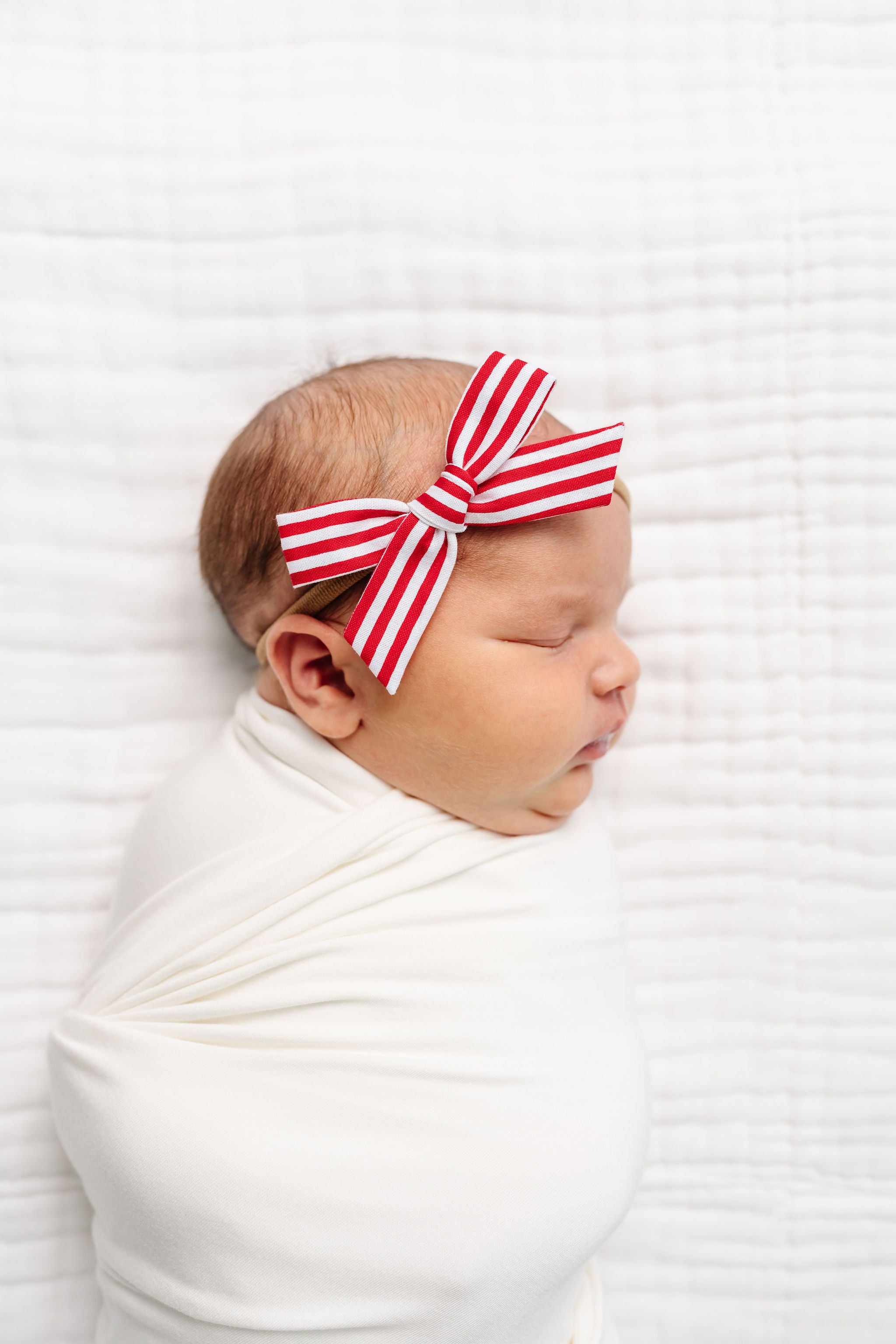 Classic Bow - Red Stripe Petite