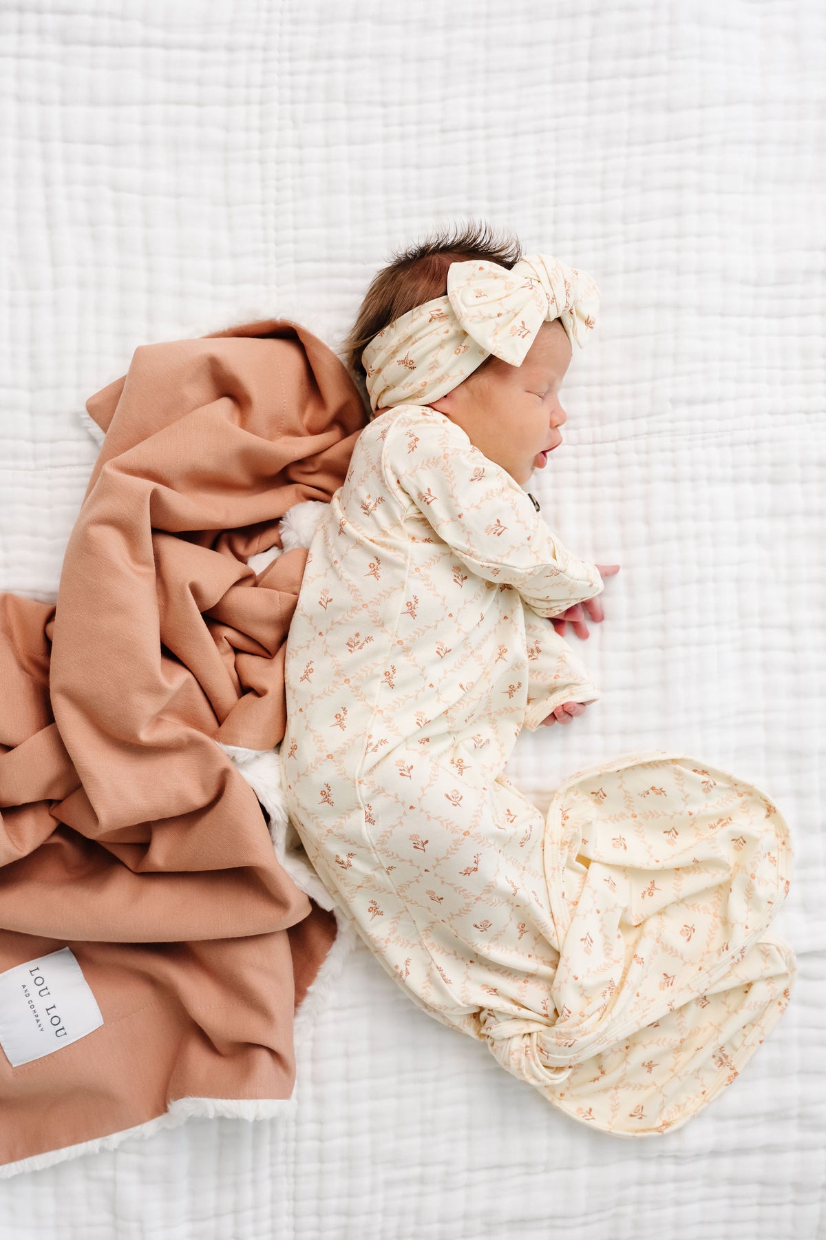 Annie Newborn Headband Bundle + Knotted Gown