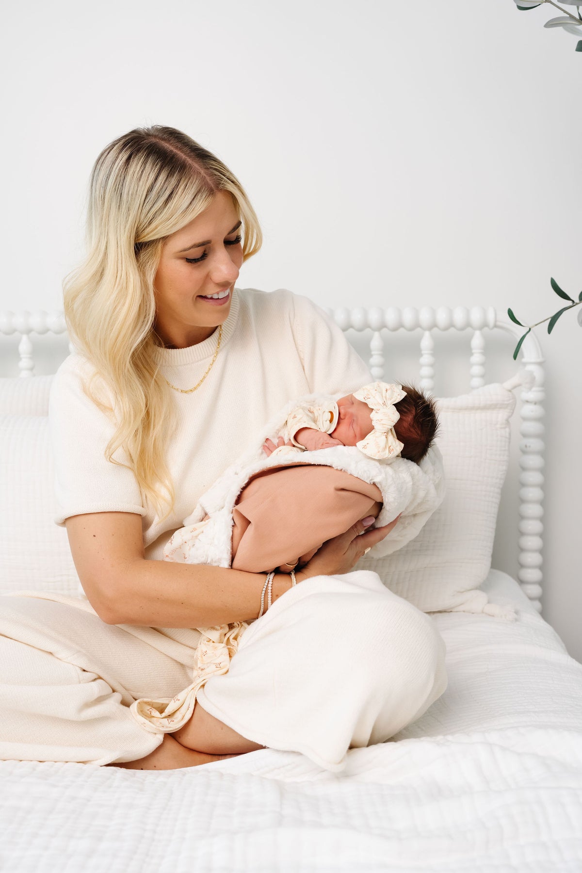 Annie Newborn Headband Bundle + Knotted Gown