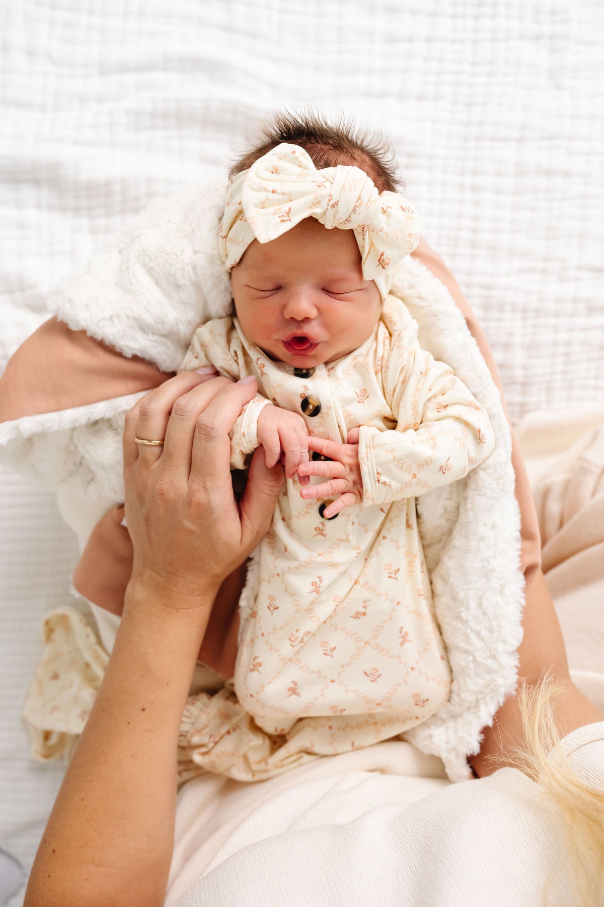 Annie Newborn Headband Bundle + Knotted Gown