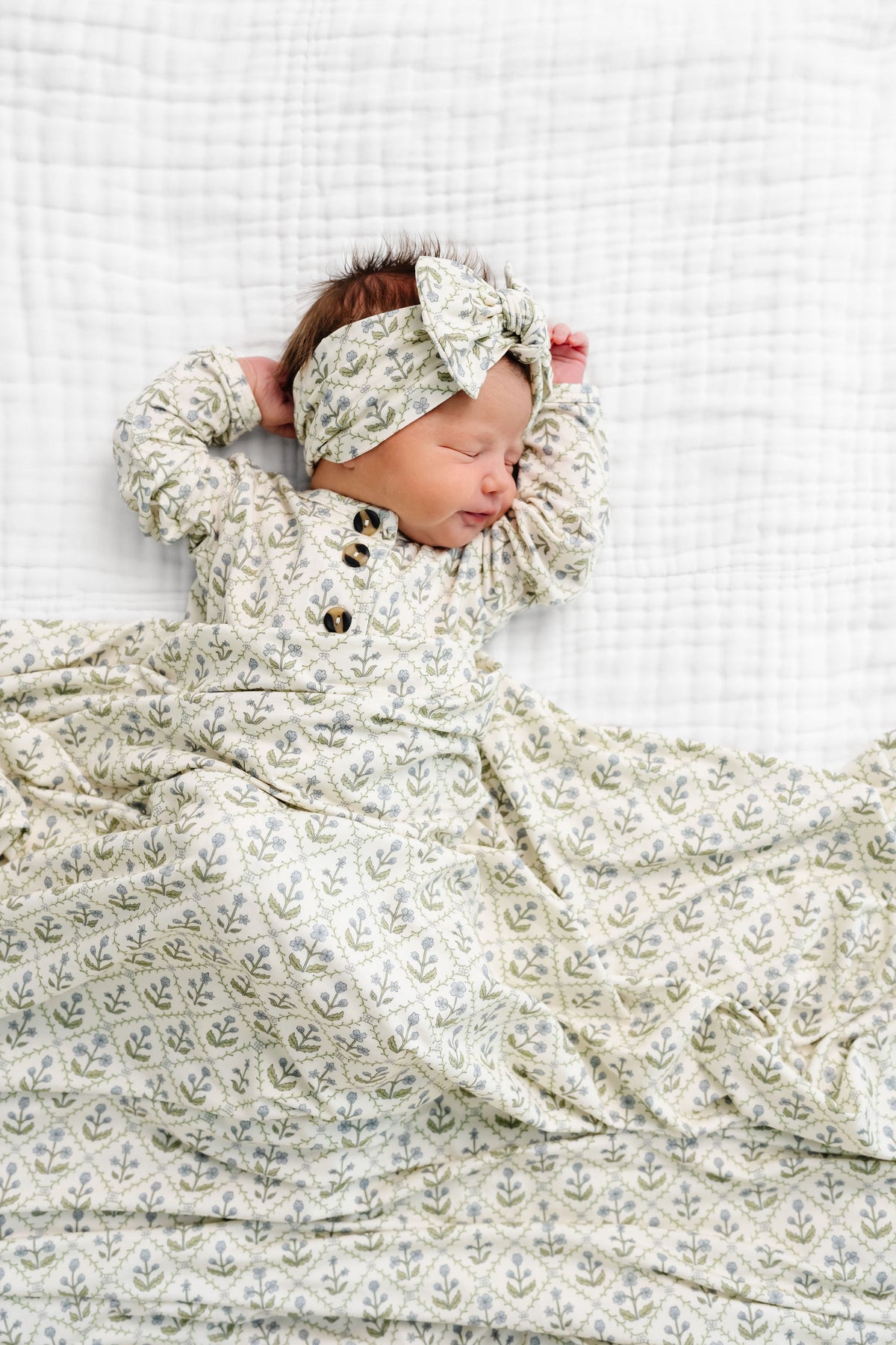Etta Newborn Headband Bundle + Knotted Gown