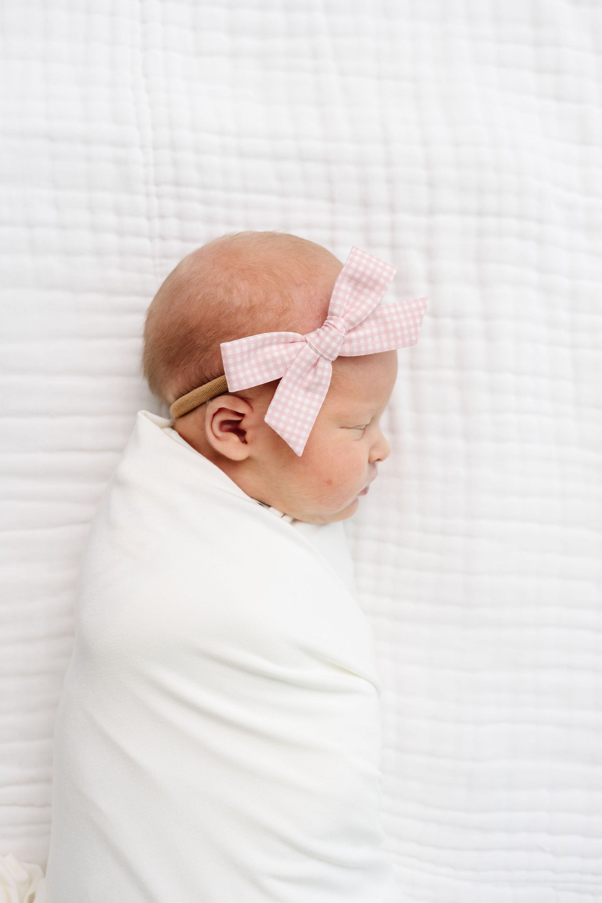 Classic Bow - Pink Gingham Petite