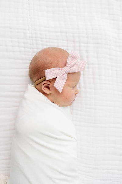 Classic Bow - Pink Gingham Petite