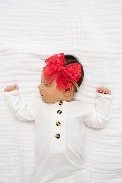 Lace Bow - Poppy Headband