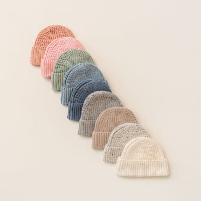 Pre-Order - Knit Beanie Bundle - Cream Speckle