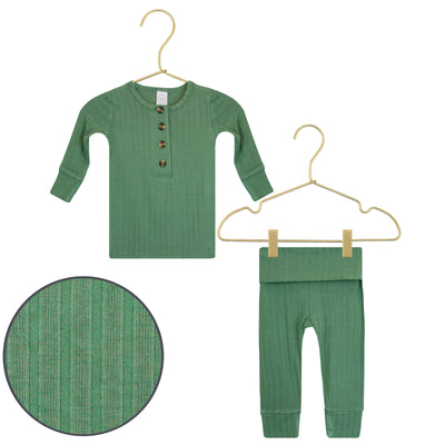 Baylor Ribbed Top + Bottoms
