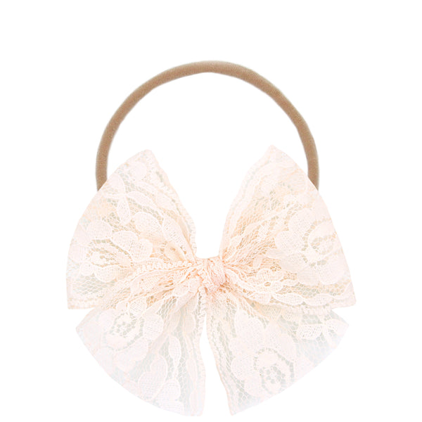 Vintage Bow - Blush Lace