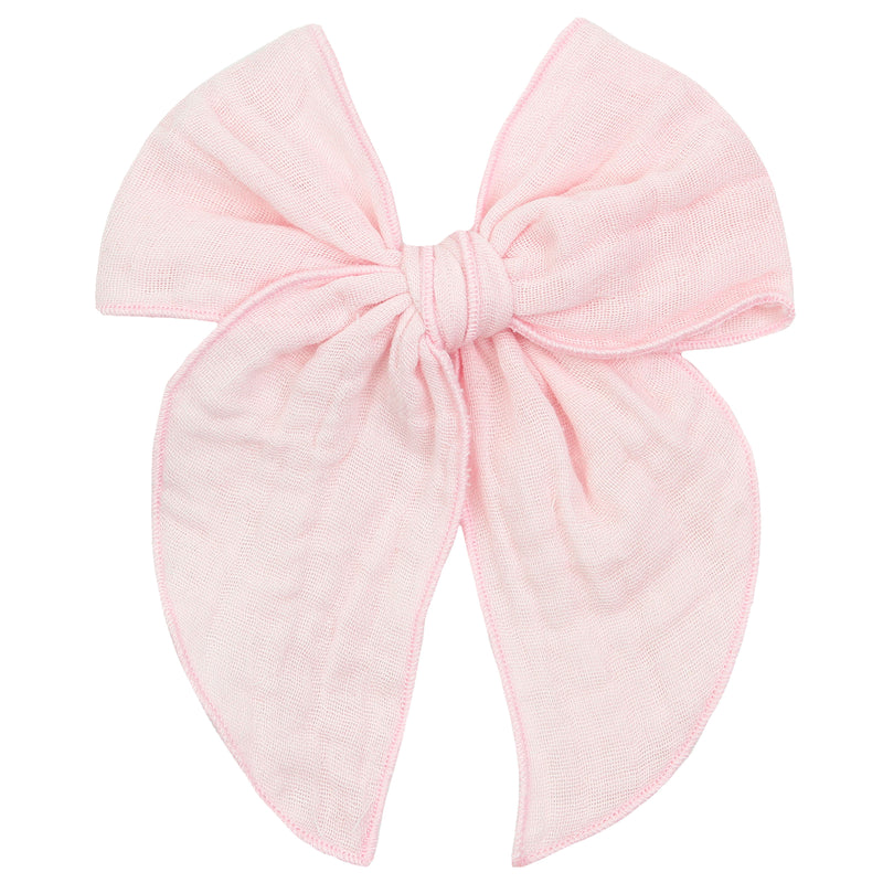 Cloud Muslin™ Heirloom Bow - Blush Clip