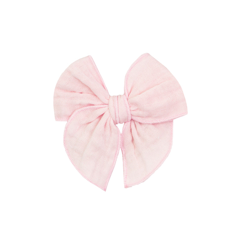 Cloud Muslin™ Heirloom Bow - Blush Clip