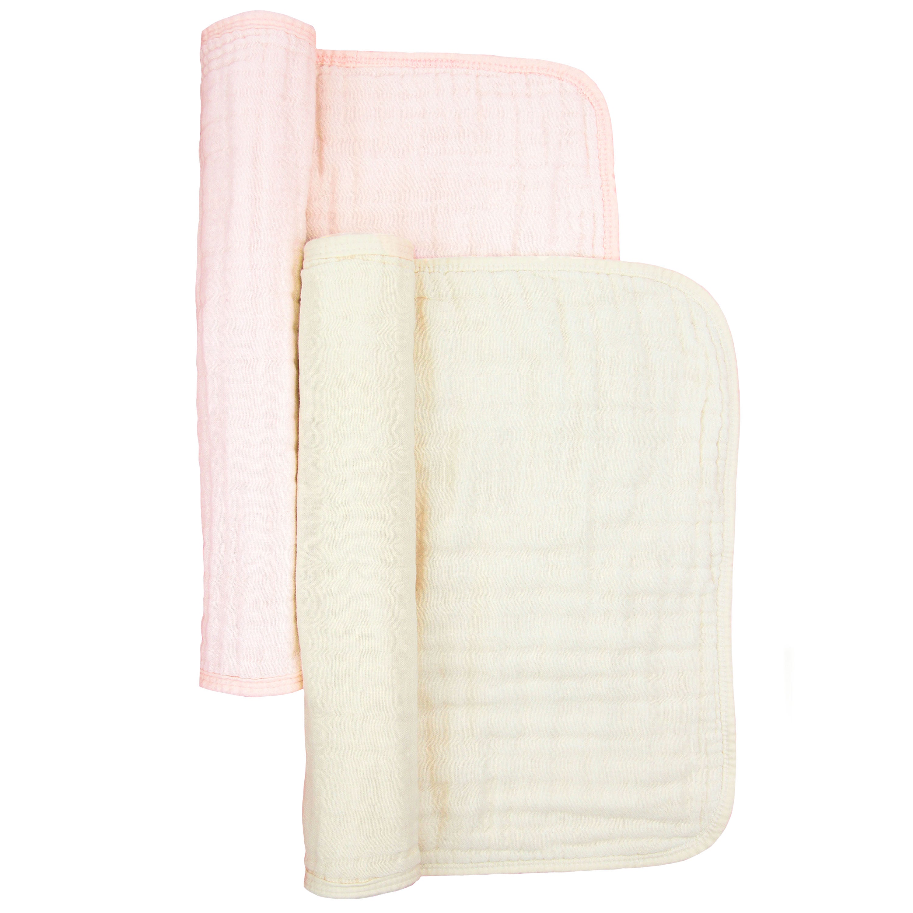 Cloud Muslin™ Burp Cloth 2 Pack - Blush/Cream