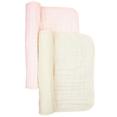 Cloud Muslin™ Burp Cloth 2 Pack - Blush/Cream