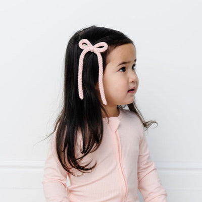 Crochet Bow - Petal Sash Clip