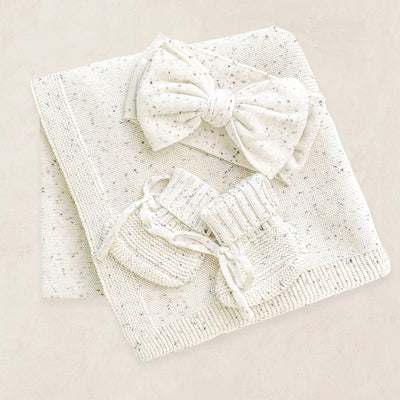 Knit Headband Bundle - Cream Speckle
