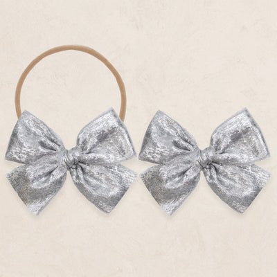 Chiffon Bow - Chrome Shimmer