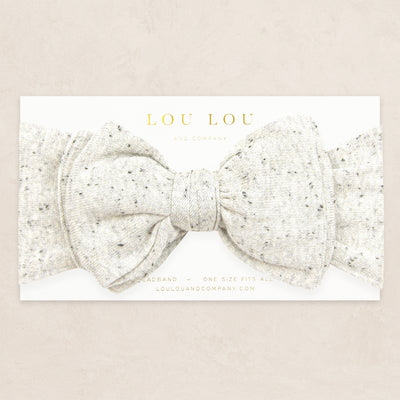 Knit Headband - Cream Speckle