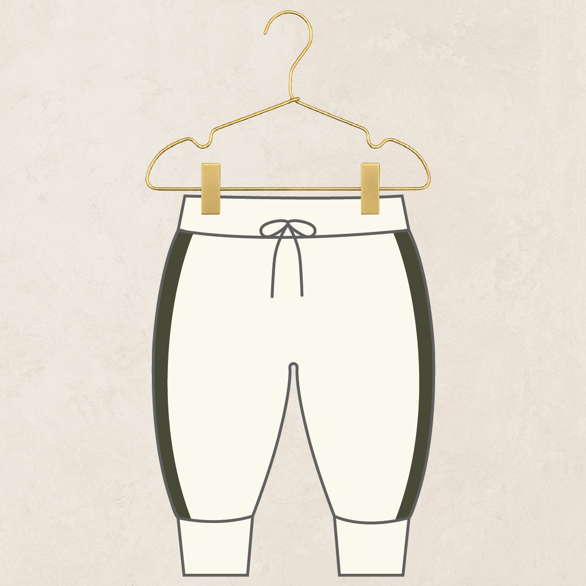 Pre-Order: Knit Jogger Pant - Olive Racer Stripe