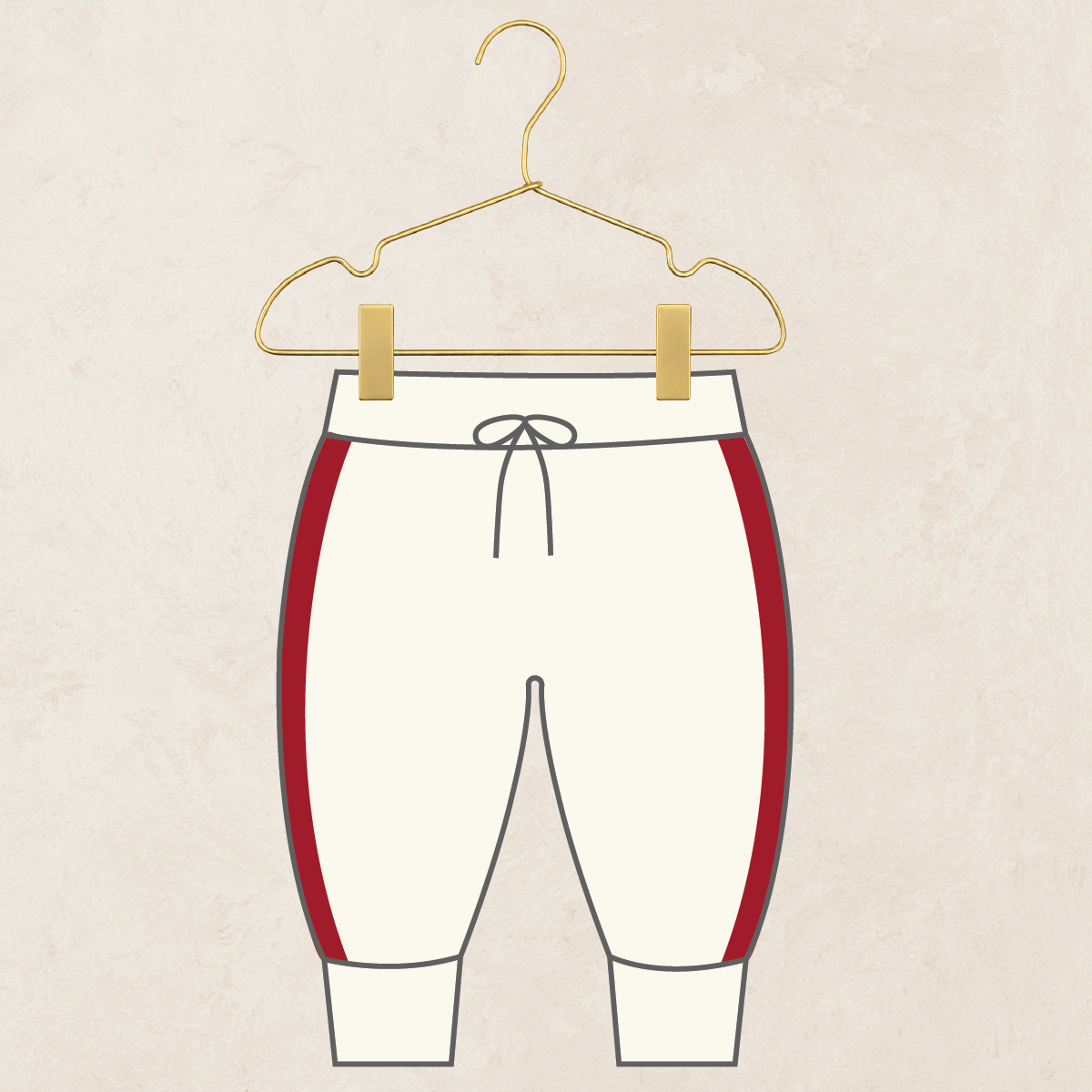 Pre-Order: Knit Jogger Pant - Red Racer Stripe