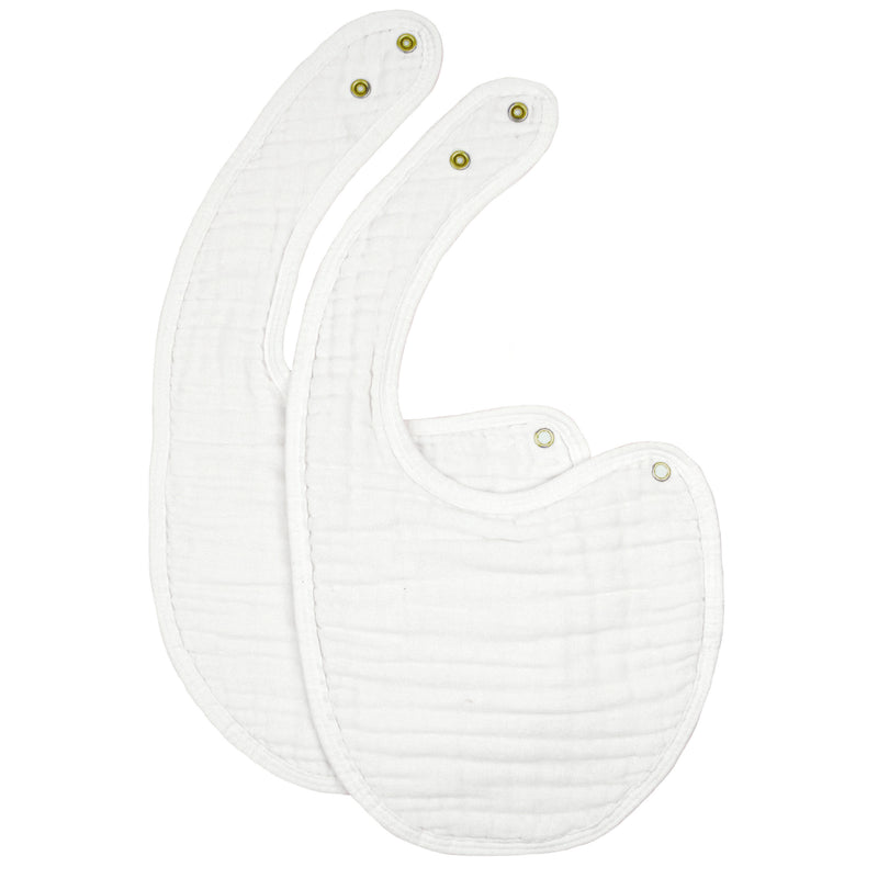 Cloud Muslin™ Bib 2 Pack - White