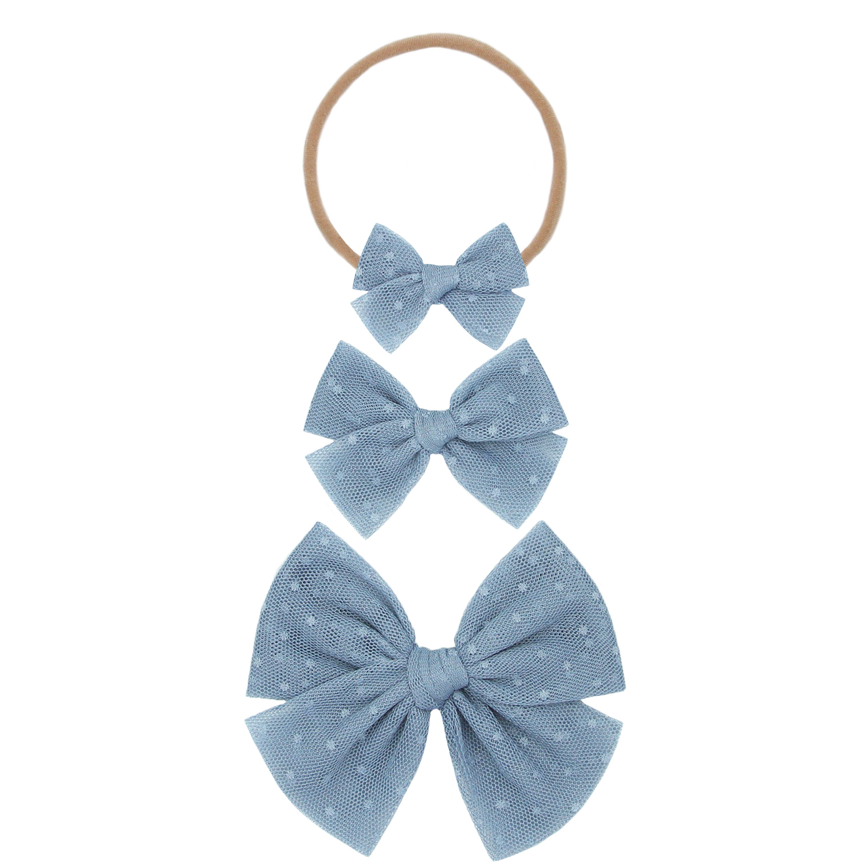 Tulle Bow - Cloud Dot
