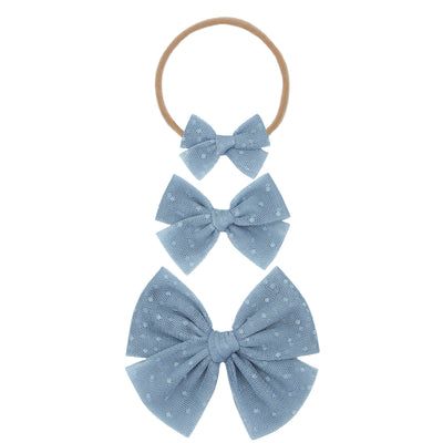 Tulle Bow - Cloud Dot