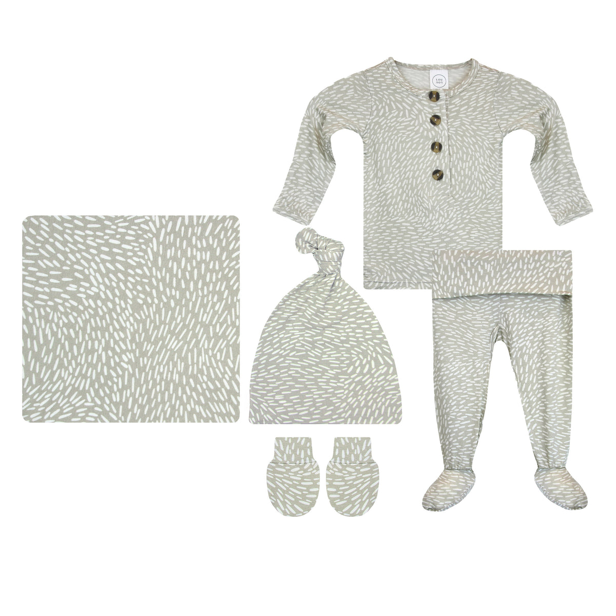 Cohen Newborn Hat Bundle + Top + Bottoms