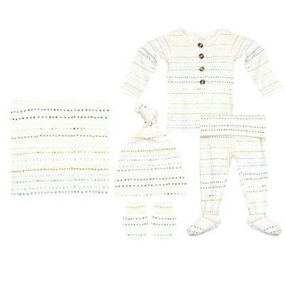 Conrad Newborn Hat Bundle + Top + Bottoms